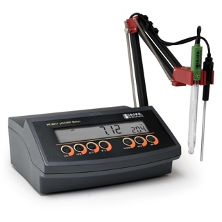 Medidor de pH de mesa con resolución 0.01 pH, 115V