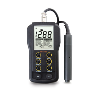 Medidor de CE de intervalos múltiples con sonda HI76301D, intervalo