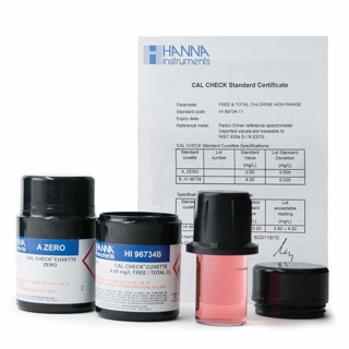 Estándares CAL Check de cloro libre y total intervalo alto, 0.0 y 4.00 ppm