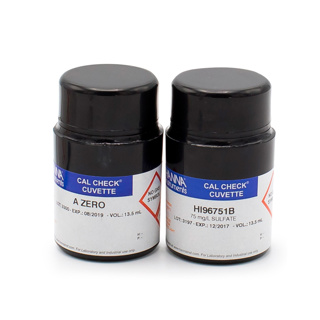 Estándares CAL Check de sulfato, 0.0 y 75.0 ppm