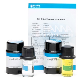 Estándares CAL Check  para sulfato, 0.0 y 75.0 ppm